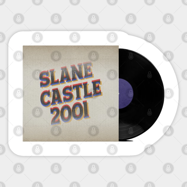 RETRO VINYL CASTLE IRELAND 2001 Sticker by elSALMA